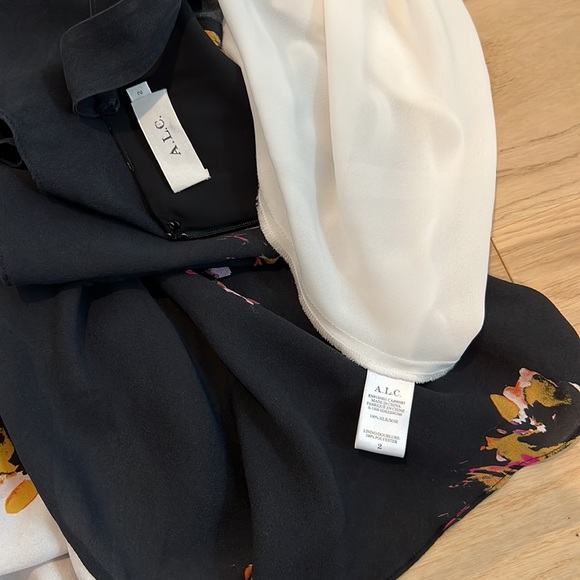 Alc 100%silk asymmetrical dress - Picture 6 of 6